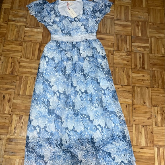 Short sleeve eyelet maxi dress - Picture 5 of 7